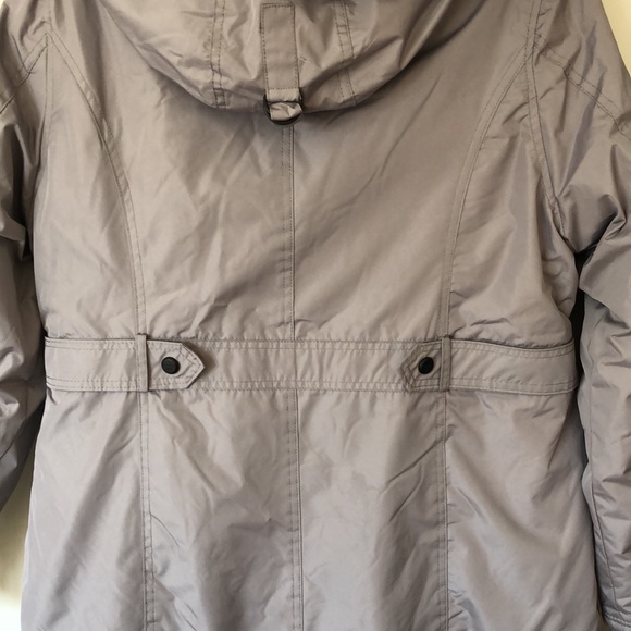 Steve‎ Madden, Madden Girl, puffer coat. large L/G. Gray, hooded faux fur. NWOT - Picture 5 of 11